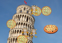 Jeu-de-tir-sur-des-pizzas-italiennes